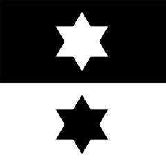 black and white star icon