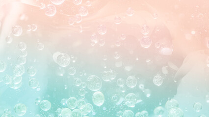 Abstract blue water bubbles background