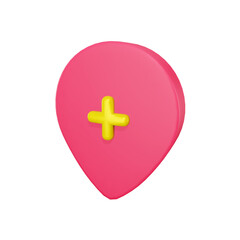 Obraz premium This high-quality 3D location icon adds a touch of whimsy to your designs and ads. Perfect for maps, travel apps, or any location-based projects. Let it guide users with its charm and visual appeal.