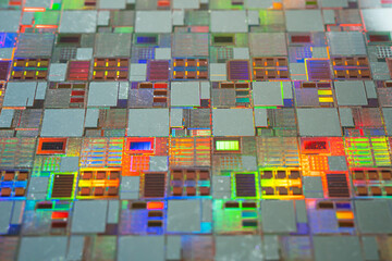 Silicon wafer for manufacturing semiconductor of integrated circuit.