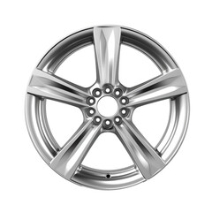 Obraz premium Modern shiny car rim isolated on transparent background, created with generative AI