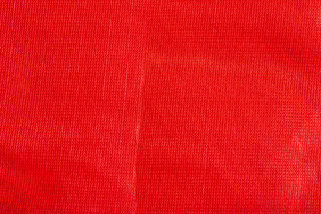Red fabric texture as background