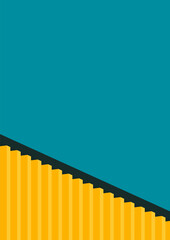 architecture abstract poster cover. poster with geometric shape building minimal, architecture cover, trendy color, vector. design for architecture background, present, poster, web, print, banner. 