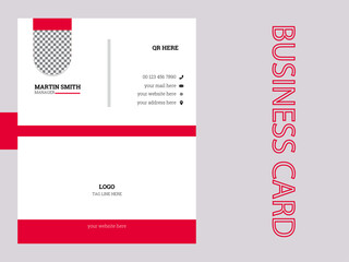 creative modern name card and business card. new and simple design with simple mockup. 