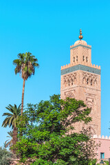 Fototapeta na wymiar Famous mosque Koutoubia in Marrakech, Morocco, Africa