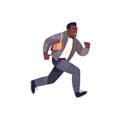 Fototapeta na wymiar a black man running
