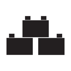 building blocks icon vector design template