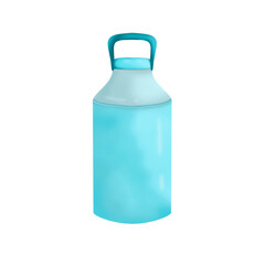 plastic bottle with water