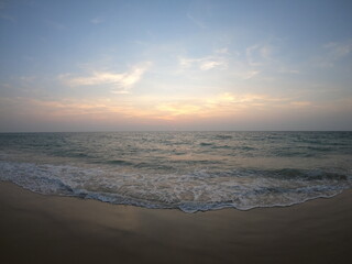 Obraz premium sunset at the beach