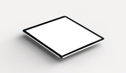 Obraz na płótnie Canvas Mockup image of a digital tablet with a blank transparent screen, business concept, Ai generative 