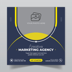 Digital marketing agency business promotion corporate social media post template