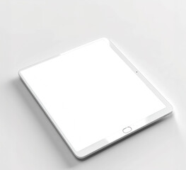 Mockup image of a digital tablet with a blank transparent screen, business concept, Ai generative
