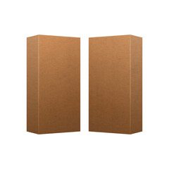 Blank paper box with 2 viewpoints