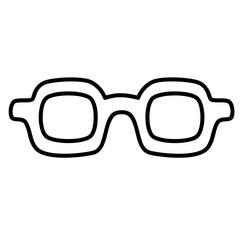 Cute glasses outline icon	