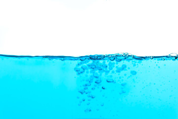 Naklejka na ściany i meble blue aqua bubble wave abstract