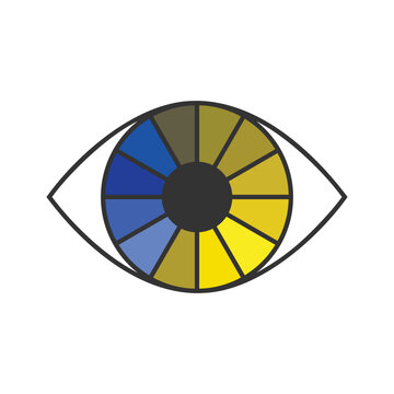 Deuteranopia and Protanopia Vector Icon.