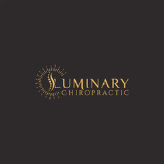 Chiropractic With Sun L Luxury Logo Design For Business