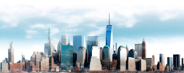 Fototapeta premium cityscape, skyscraper, panorama