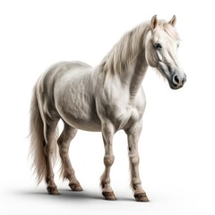 Obraz na płótnie Canvas a little white pony