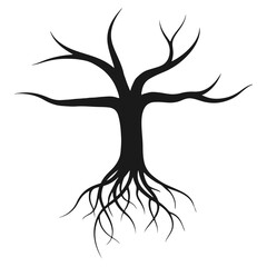 Fototapeta premium tree silhouette vector