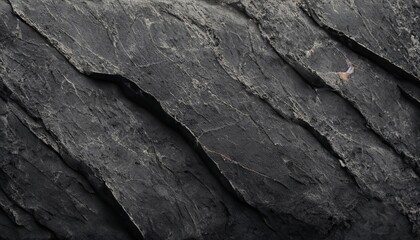 Dark stone texture, top view, rock texture, dark background for product display, Generative AI
