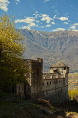 Fototapeta na wymiar Visconti Castle of Vogogna.