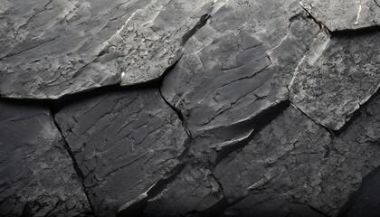 Dark stone texture, top view, rock texture, dark background for product display, Generative AI