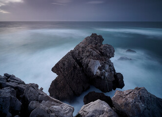 to giant rock, Abano beach, Cascais, Portugal