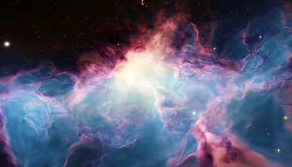 Fototapeta na wymiar Background of nebulae, interstellar cloud, galactic background of a nebula, Generative AI