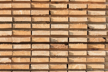 Stacked lumber background