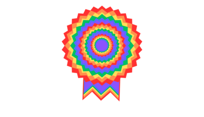 abstract colorful circle pride month