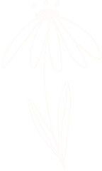 Flower line art