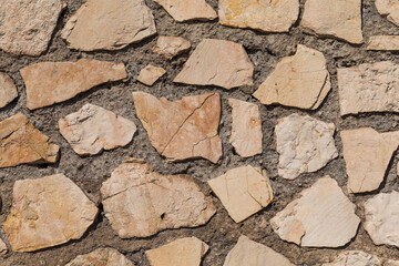 wall of stones as a texture