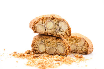 Italian cantuccini cookie with almond