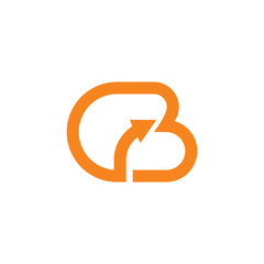 letter Cb logo lettering