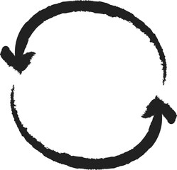 Transparent hand-drawnn arrow mark. Simple sketch abstract doodle pointer