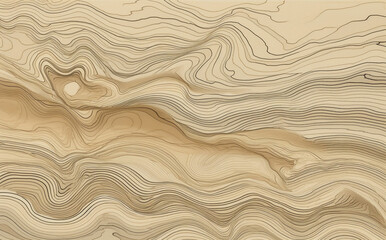 Earth's Texture: Nature-Inspired Wood Topographical Maps for Creative Decor, Generative AI