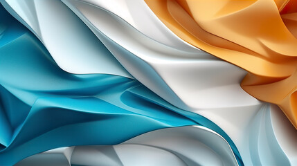 Abstract coloured flowing fabric texture background wallpaper. A.I. generated.