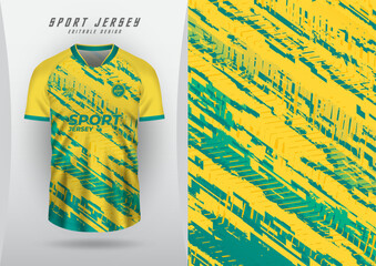 Background for sports jersey, soccer jersey, running jersey, racing jersey, pattern, yellow and green.