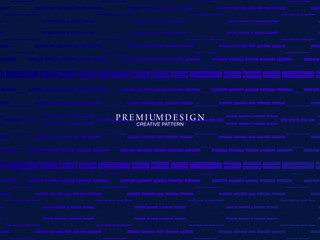 Premium background design with dark blue stripes pattern. Vector horizontal template, for digital lux business banners, contemporary formal invitations, luxury vouchers, gift certificates, etc.