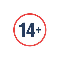 Obraz premium Age Restrictions Limit Sign Icon Template