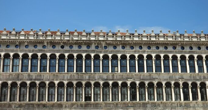 Procuratie Vecchie (Old Procuracies), one of three connected buildings (the Procuratie) along the perimeter of Saint Mark's Square in Venice, Italy.