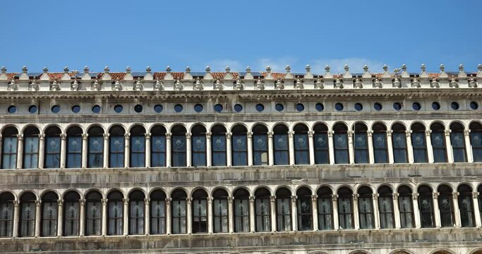Procuratie Vecchie (Old Procuracies), one of three connected buildings (the Procuratie) along the perimeter of Saint Mark's Square in Venice, Italy.