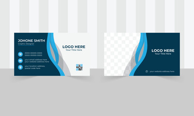 Business card design Creative and corporate template for the company with the picture,  professional business card template, visiting card, and business card 