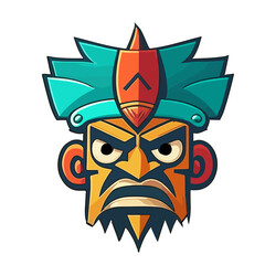 Tropical Treasures: Tiki Mask Adventures - Embracing Polynesian Culture with Hawaiian Totems and Traditional Design