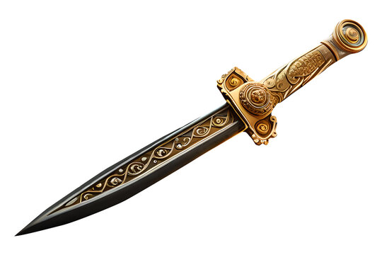 Medieval fantasy arabic dagger,  Generative-AI