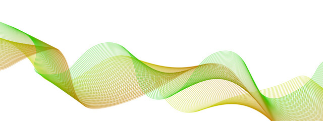 Abstract colorful wave and curve lines with technology background. Abstract frequency sound wave technology and science background. Wavy banner, template design.