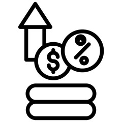 Interest rate Icon style