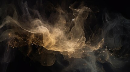 smoke on black background HD 8K wallpaper Stock Photographic Image