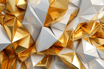 Sculpted Splendor: Delicate White and Gold Paper Textures of Luxurious Craftsmanship, Generative AI